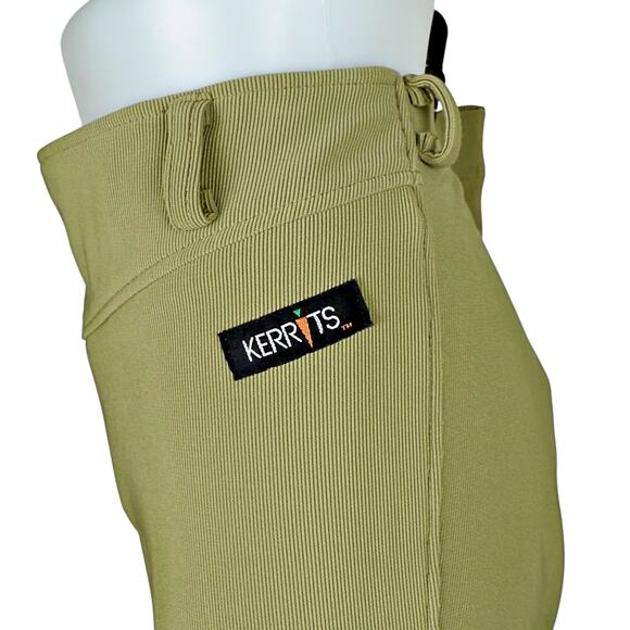 Kerrits Women's XL Sage Full Leather Seat Riding Breeches Pants Equestrian Horse - Picture 2 of 9